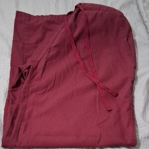 Women  Burgundy Drawstring Pants/Scrubs/Size S